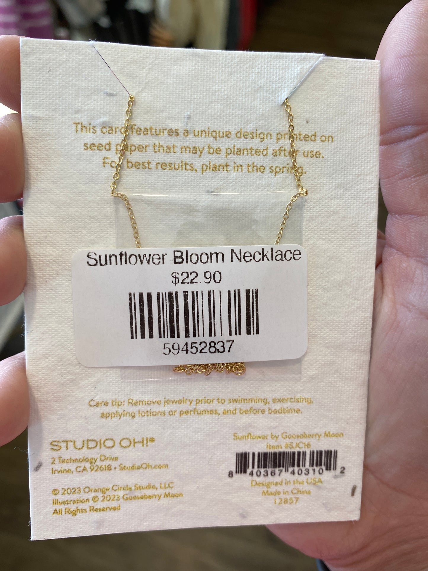 Sunflower Bloom Necklace