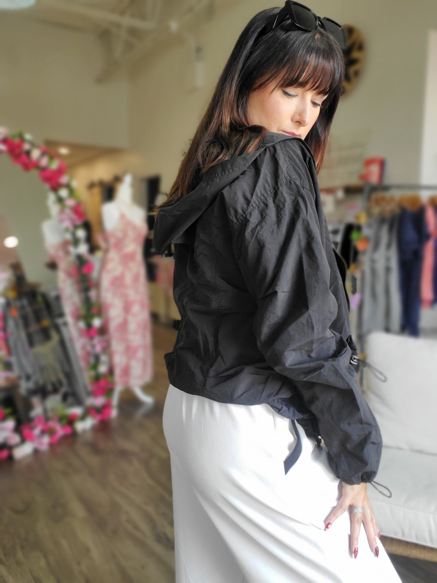 Zip Up Hooded Windbreaker