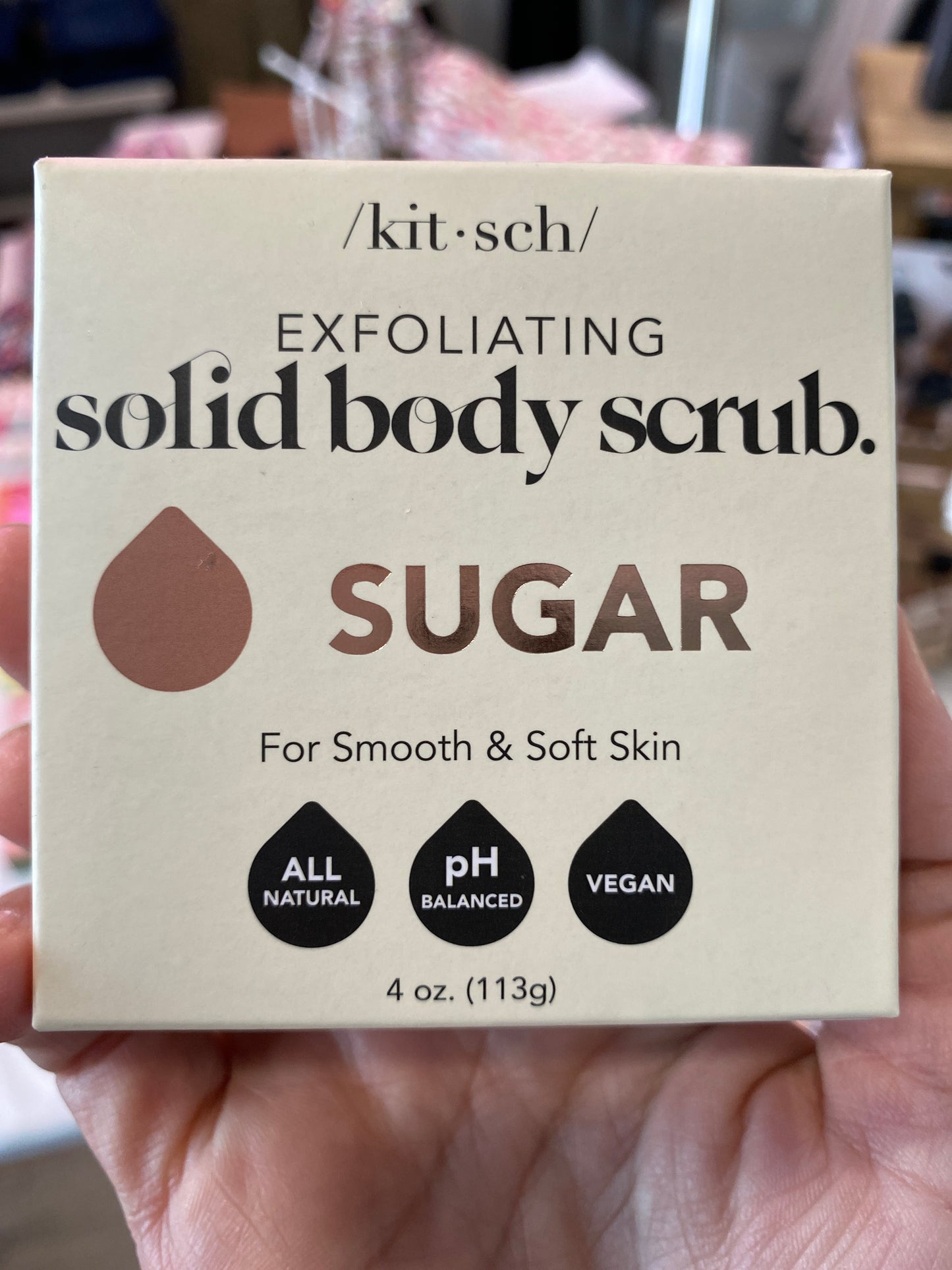 Sugar Exfoliating Body Scrub Bar