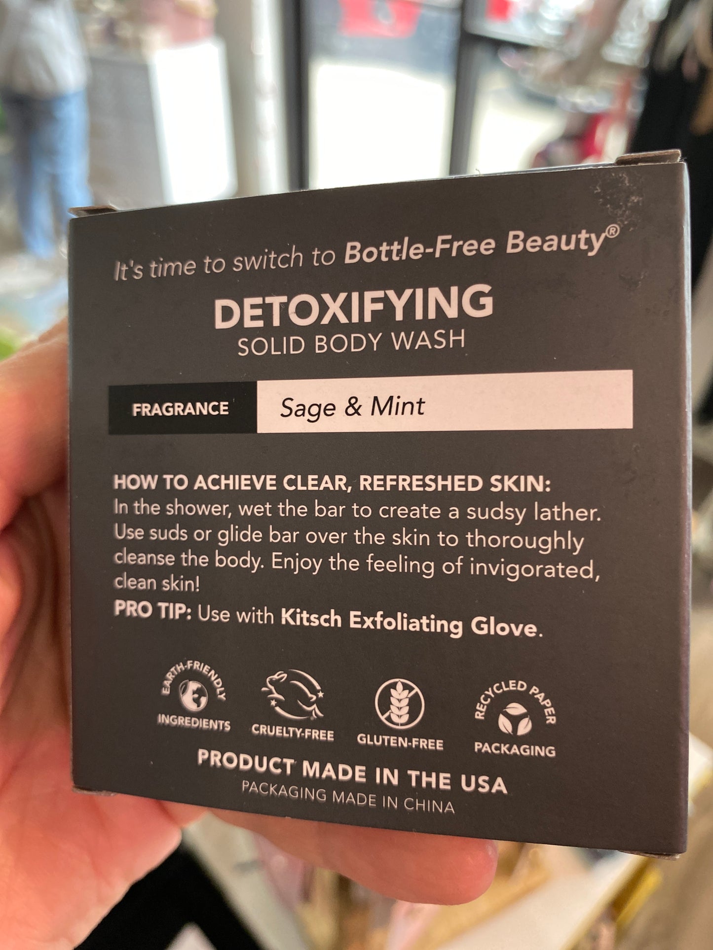 Solid Body Wash Bar Charcoal