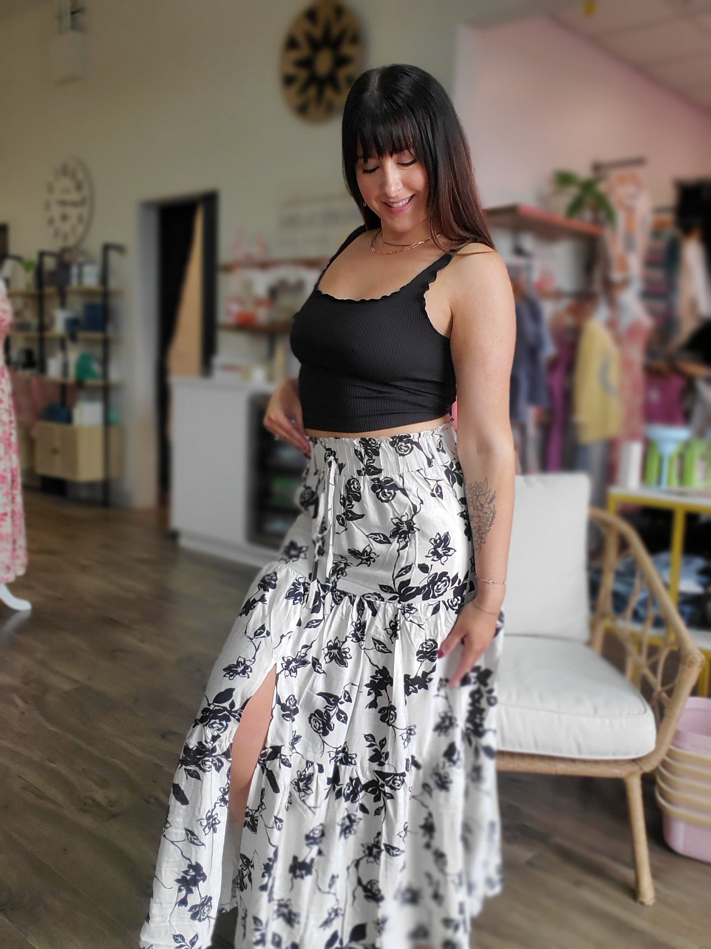 Floral Boho Skirt