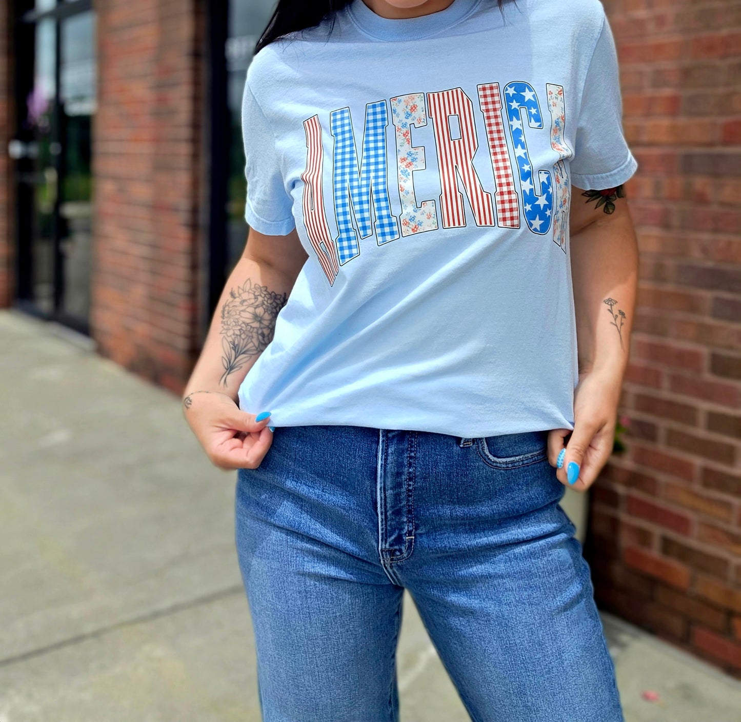 America Patchwork Tshirt