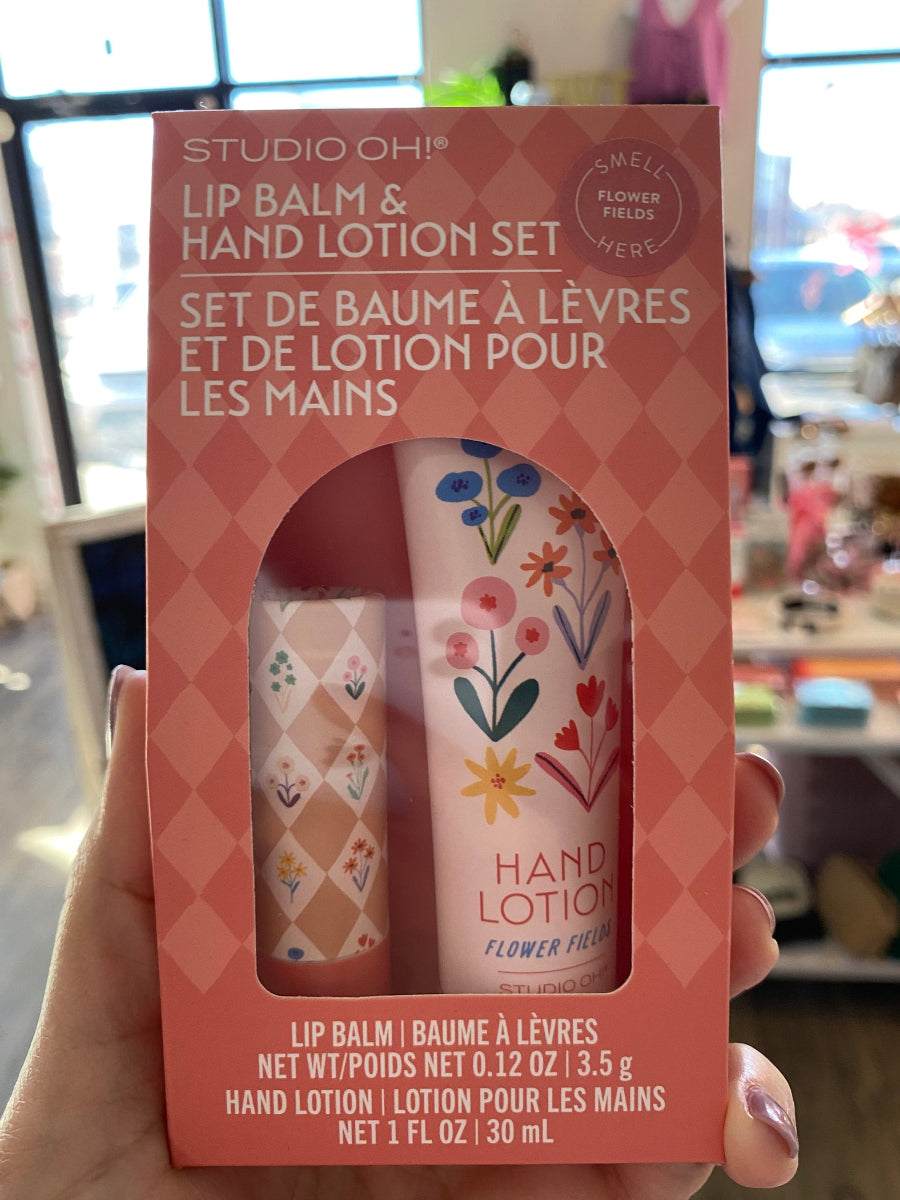 Meadow Lane Lip Balm Hand Lotion Set