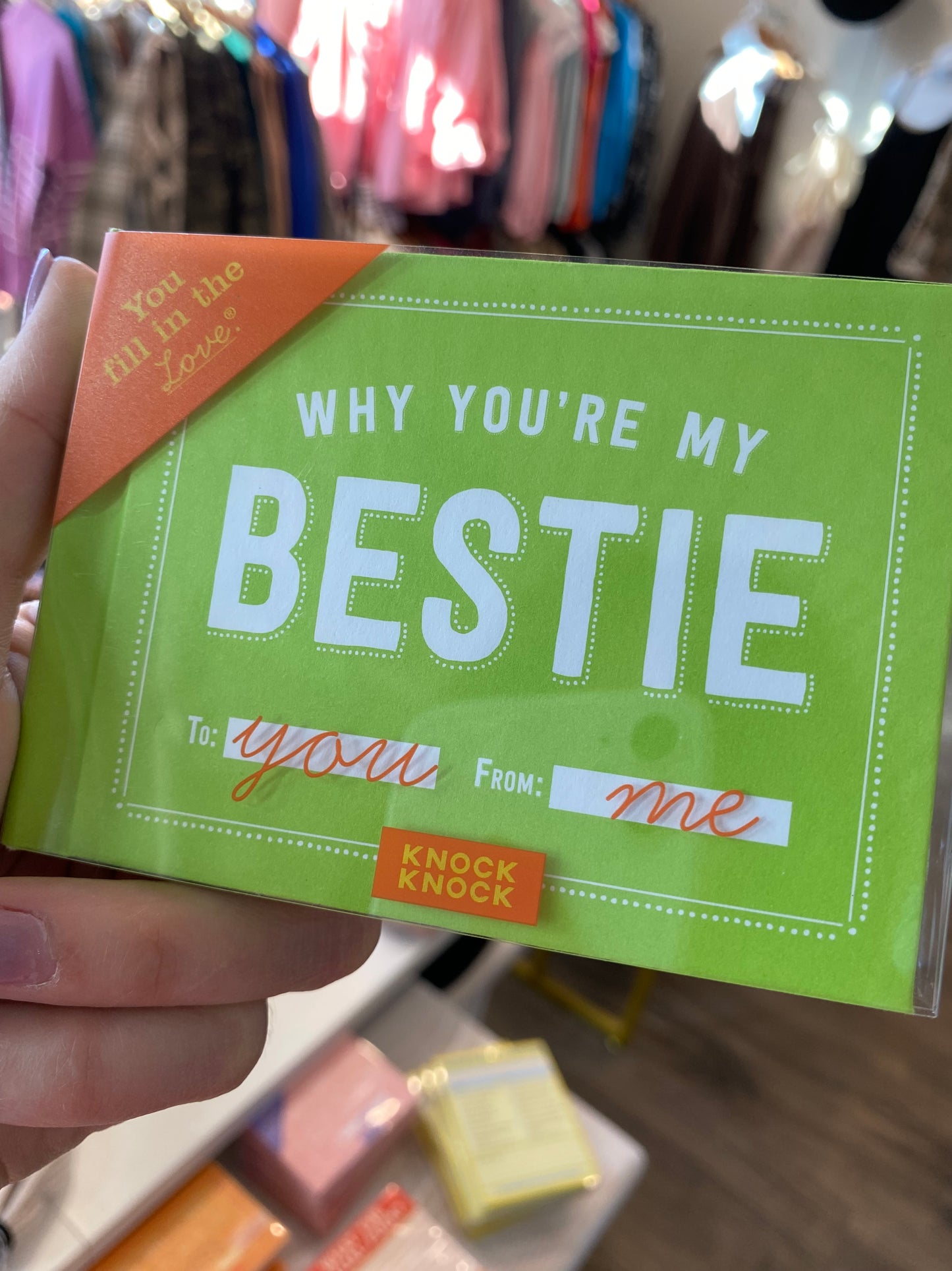 Why Youre My Bestie Fill in the Love Book