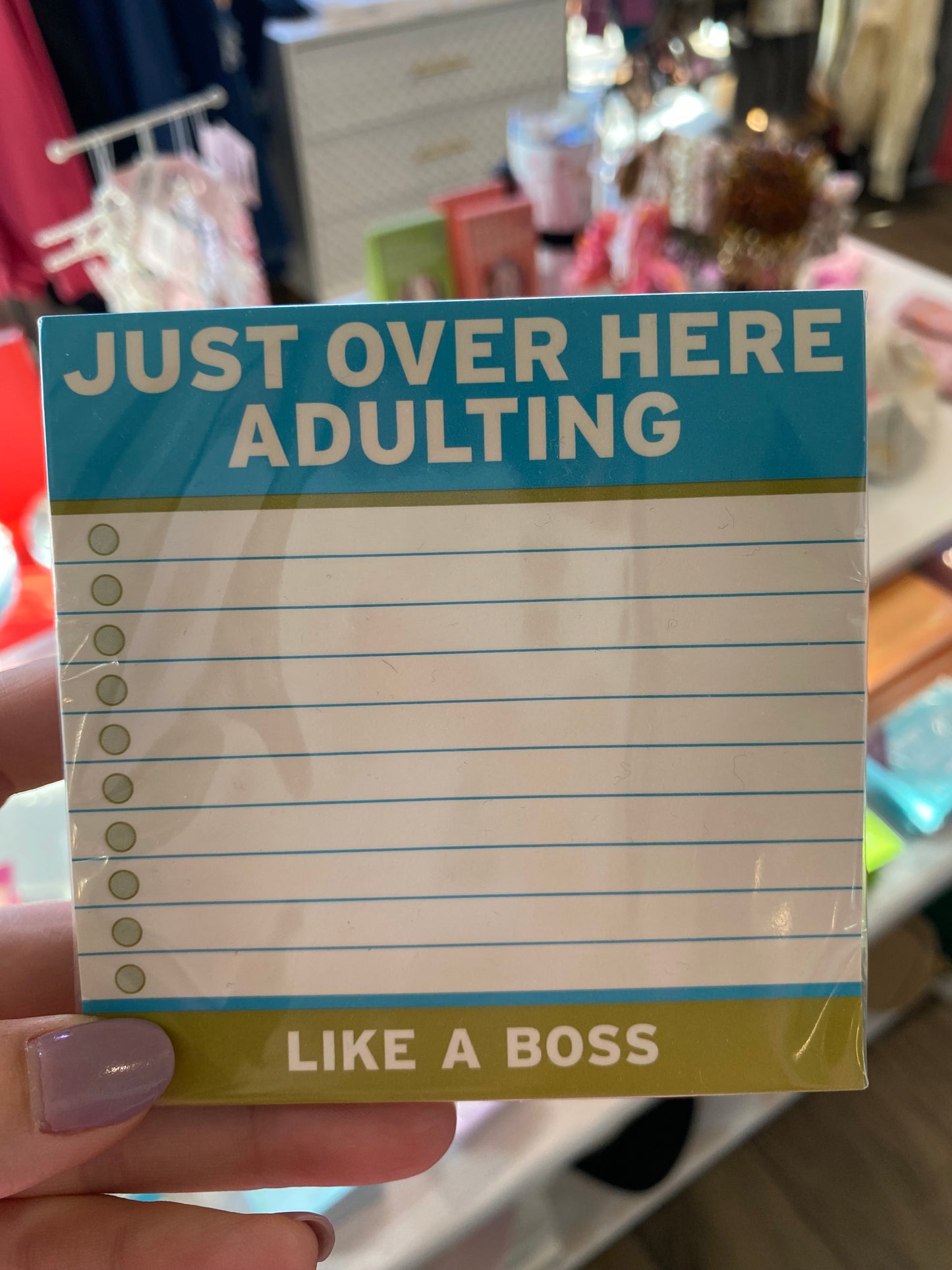 Adulting Large Sticky Notes 4 X 4-inches