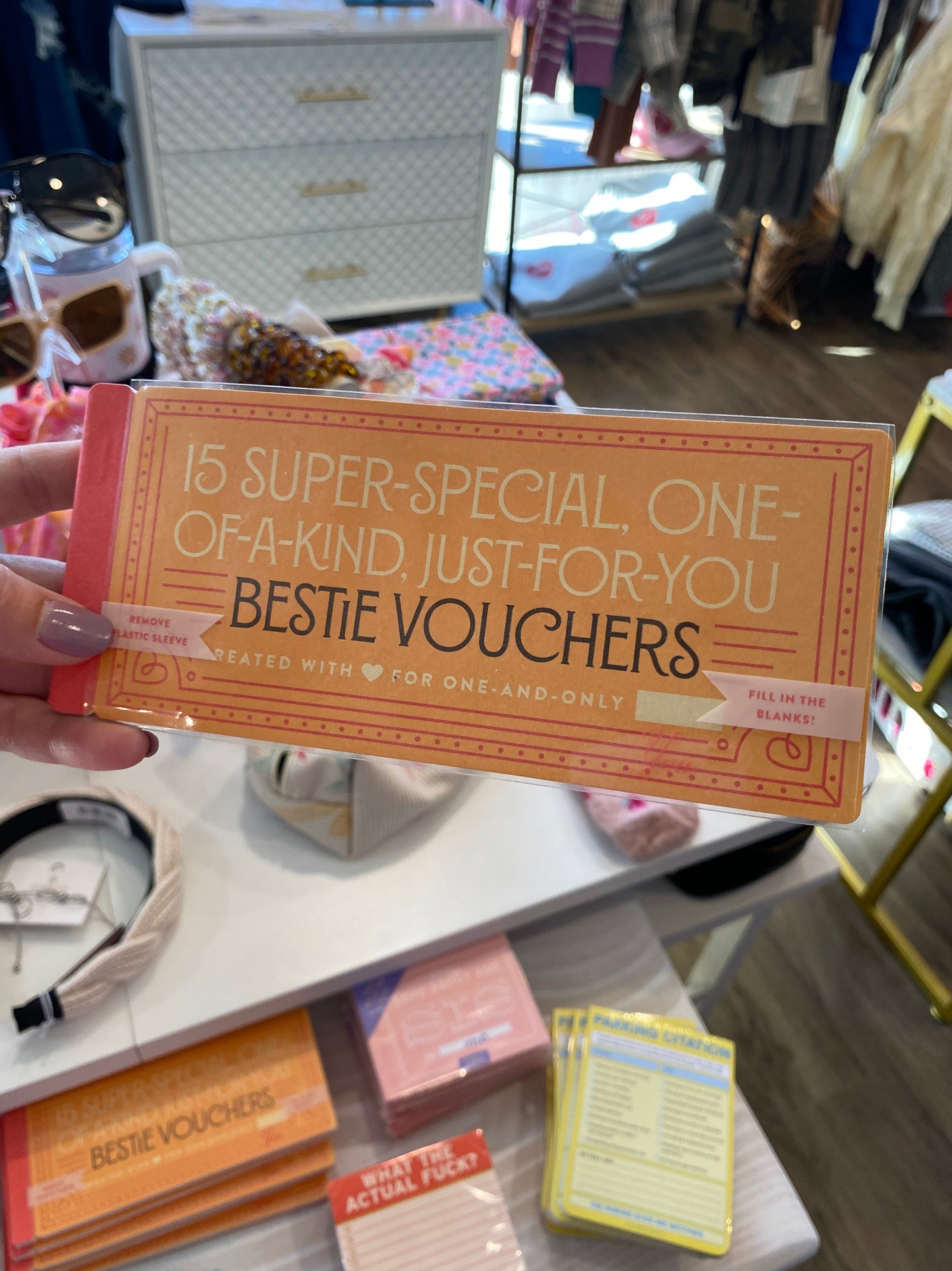 Fill in the Love Bestie Vouchers