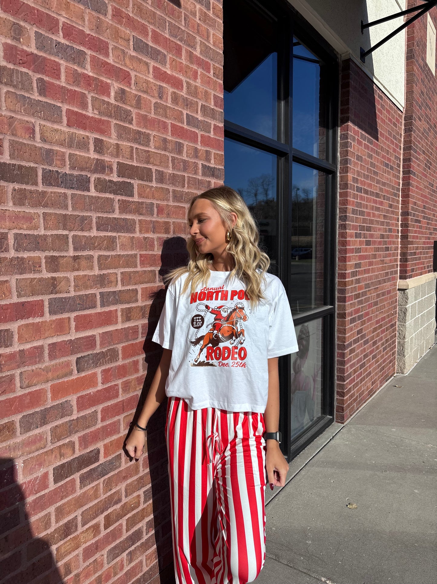 Christmas Vertical Stripe Pants