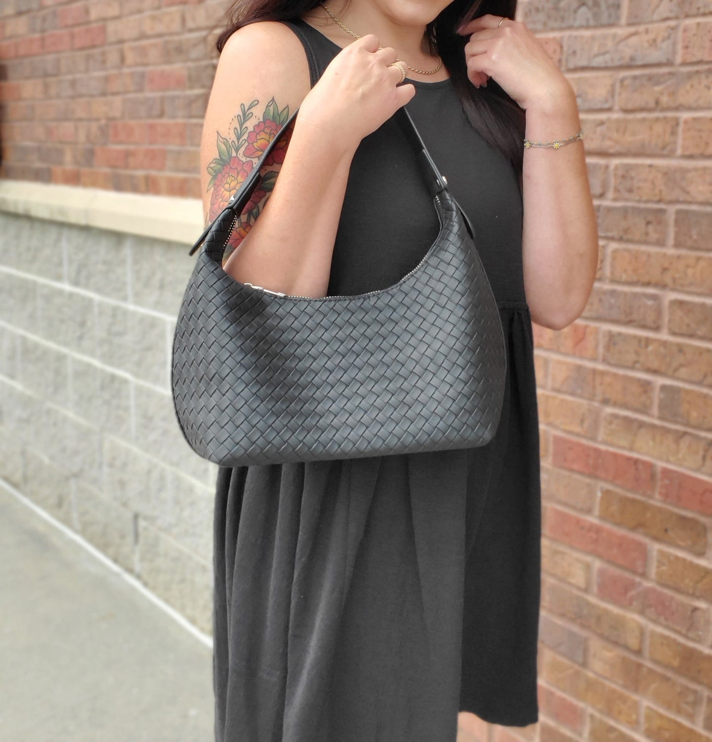 Woven Weave Shoulder Bag