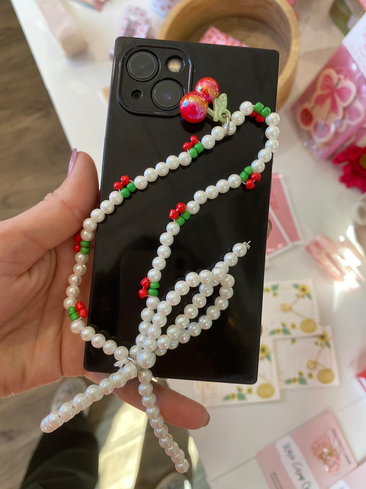 Cherry Phone Strap