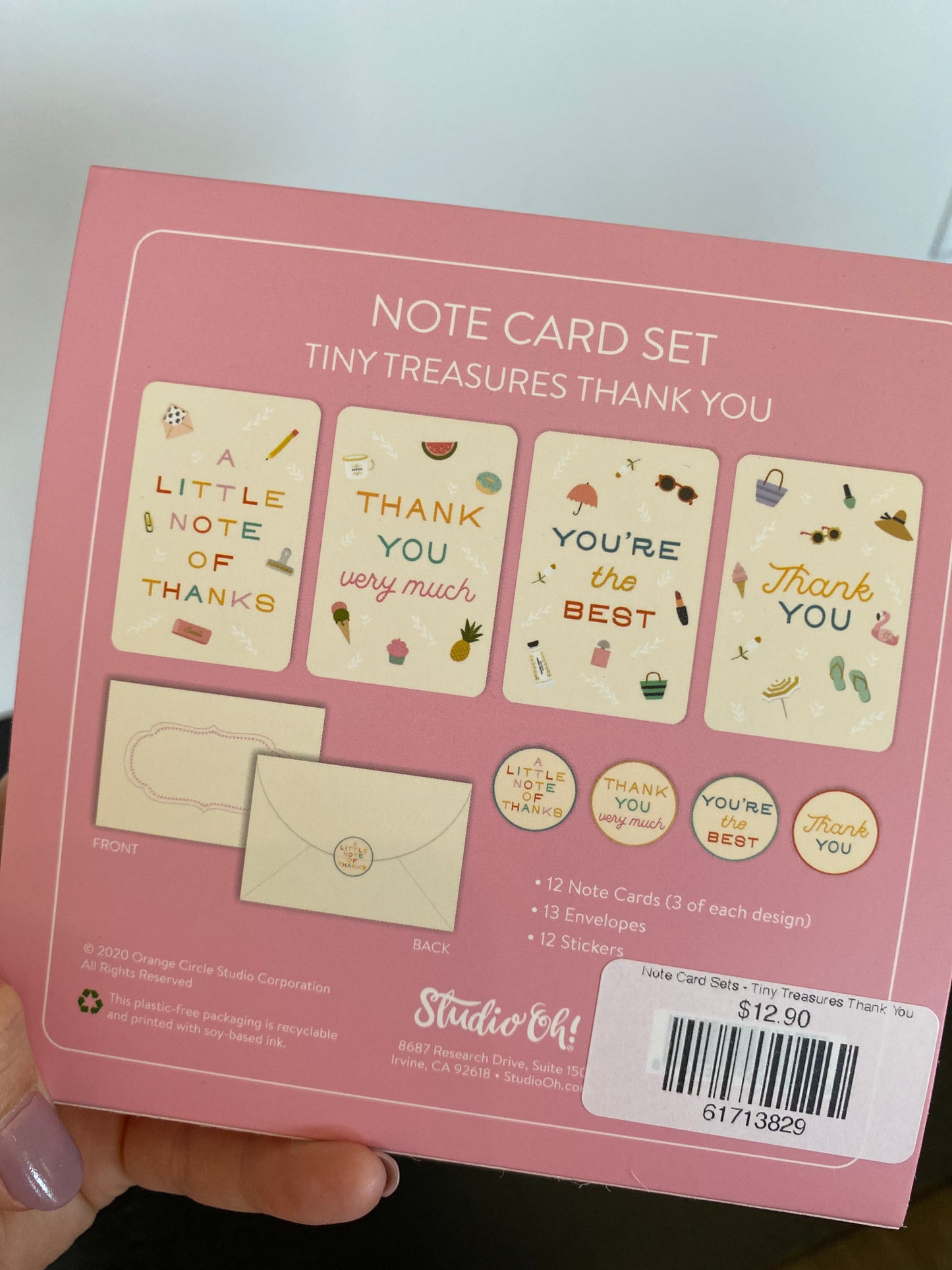 Note Card Sets - Tiny Treasures Thank You
