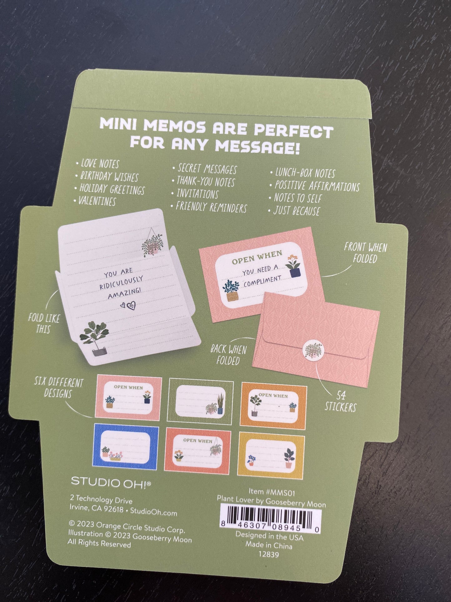 Plant Lover Mini Memo with Stickers