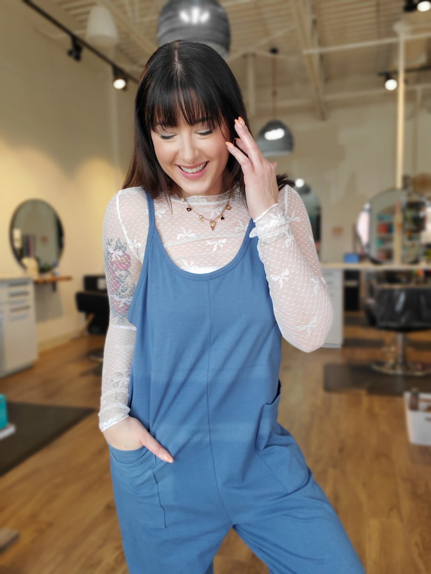 Bow Detail Lace Top