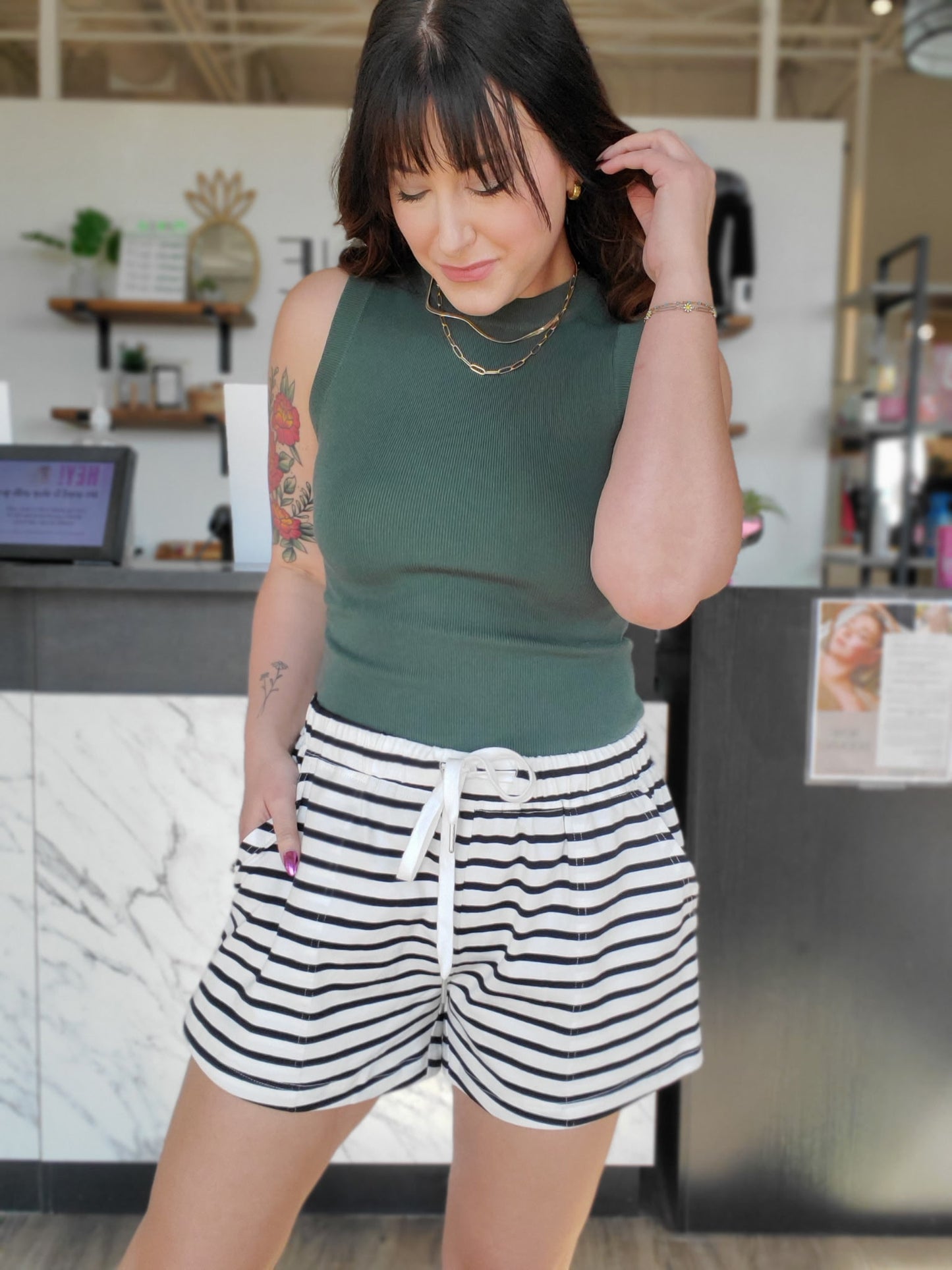 Ribbed Sleeveless Top