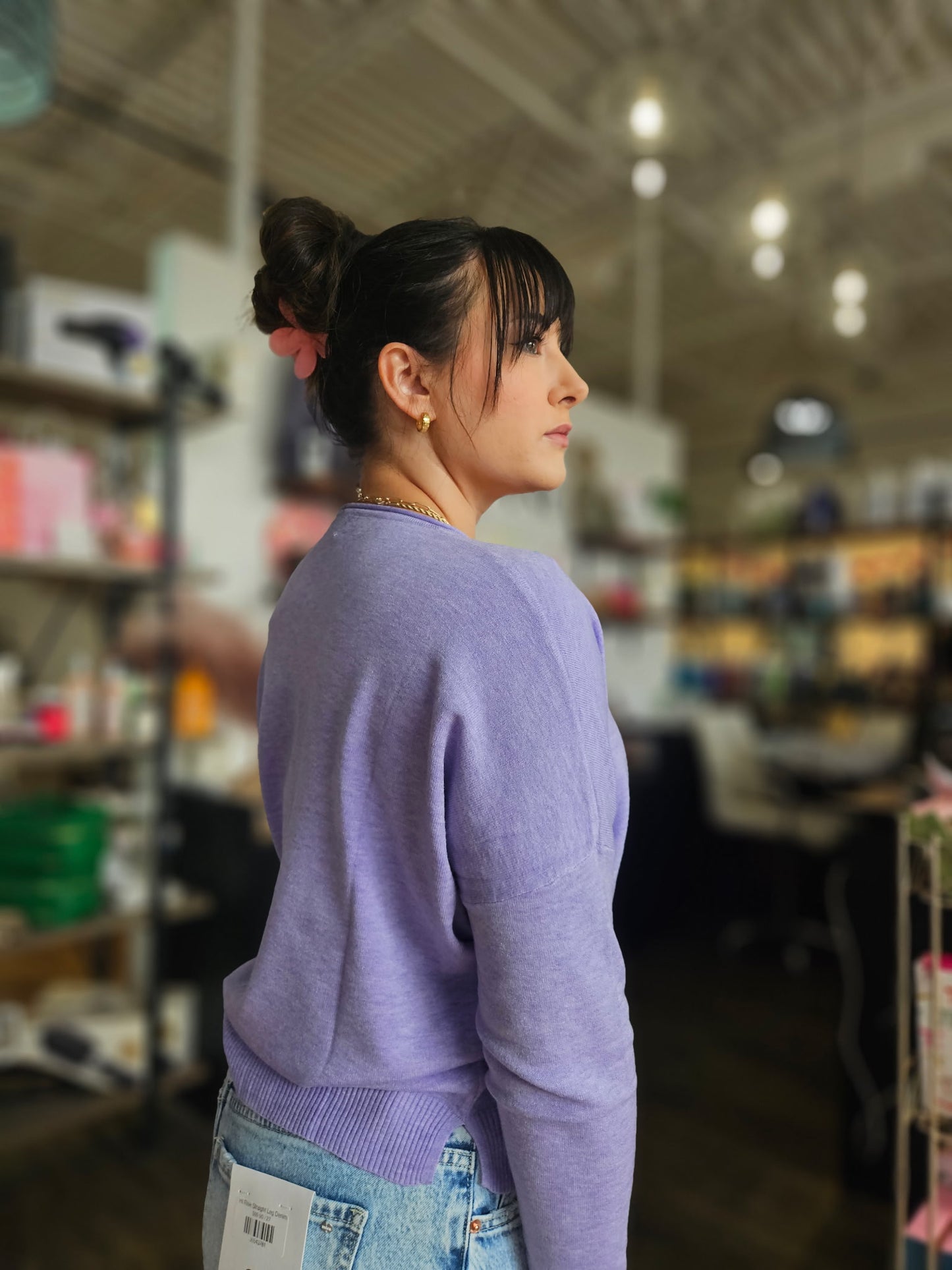 Front Seam Sweater Top