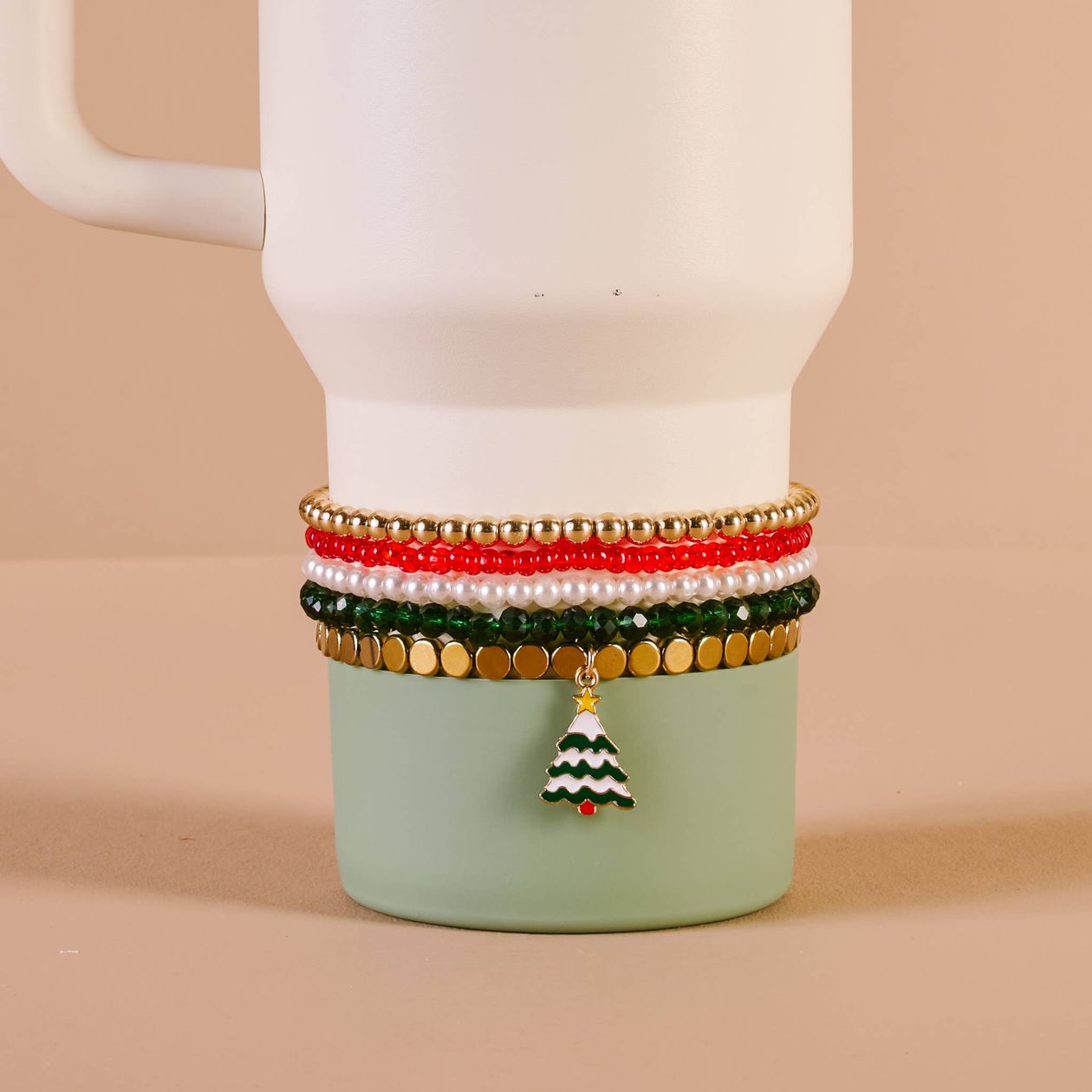 Tumbler Bracelet Stack-O Christmas Tree