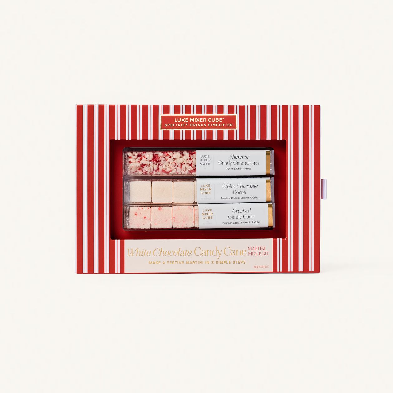 White Chocolate Candy Cane Martini Mixer Kit, Holiday