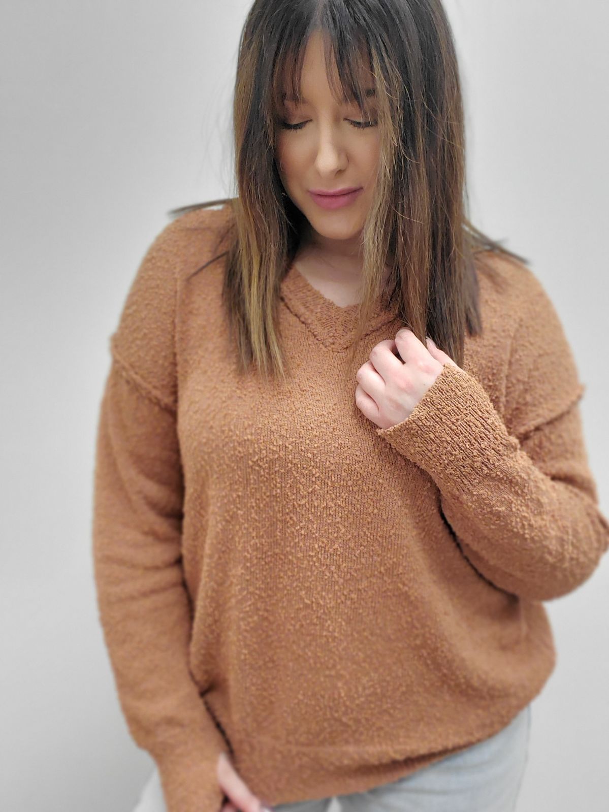 Popcorn Texture Sweater
