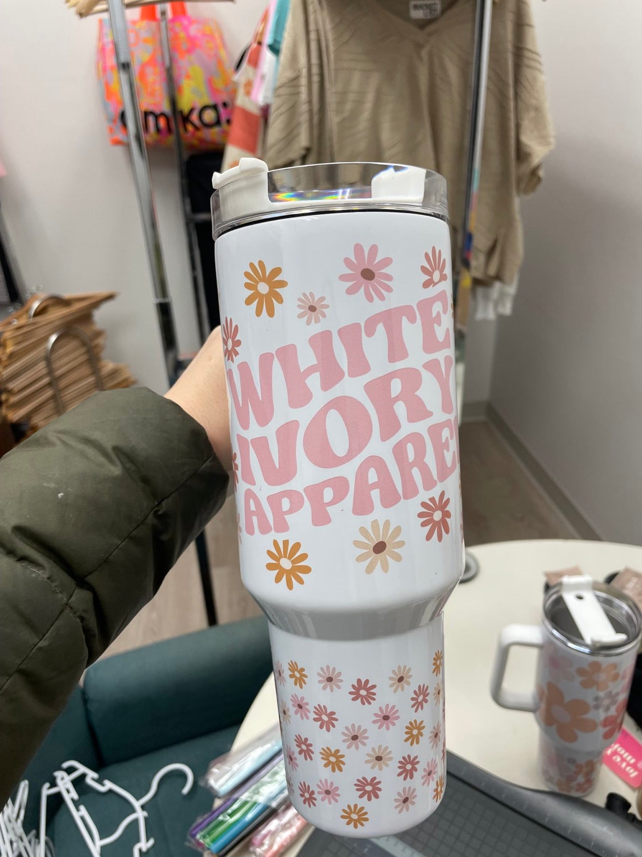 White Ivory 40oz Tumbler