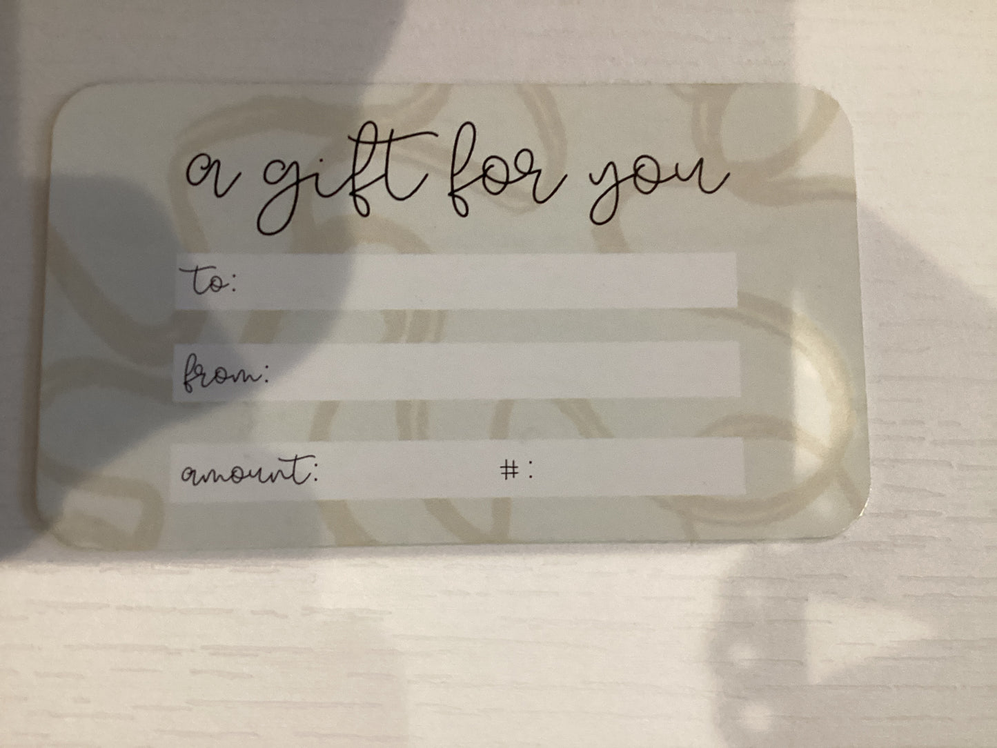 White Ivory Gift Card