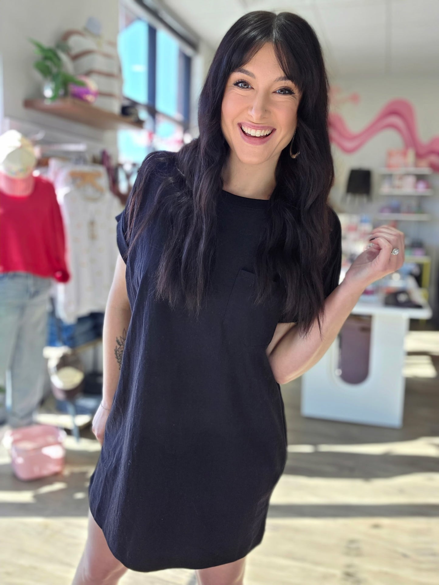 Tshirt Dress w/Pockets