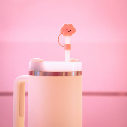 Pink Cloud Straw Topper