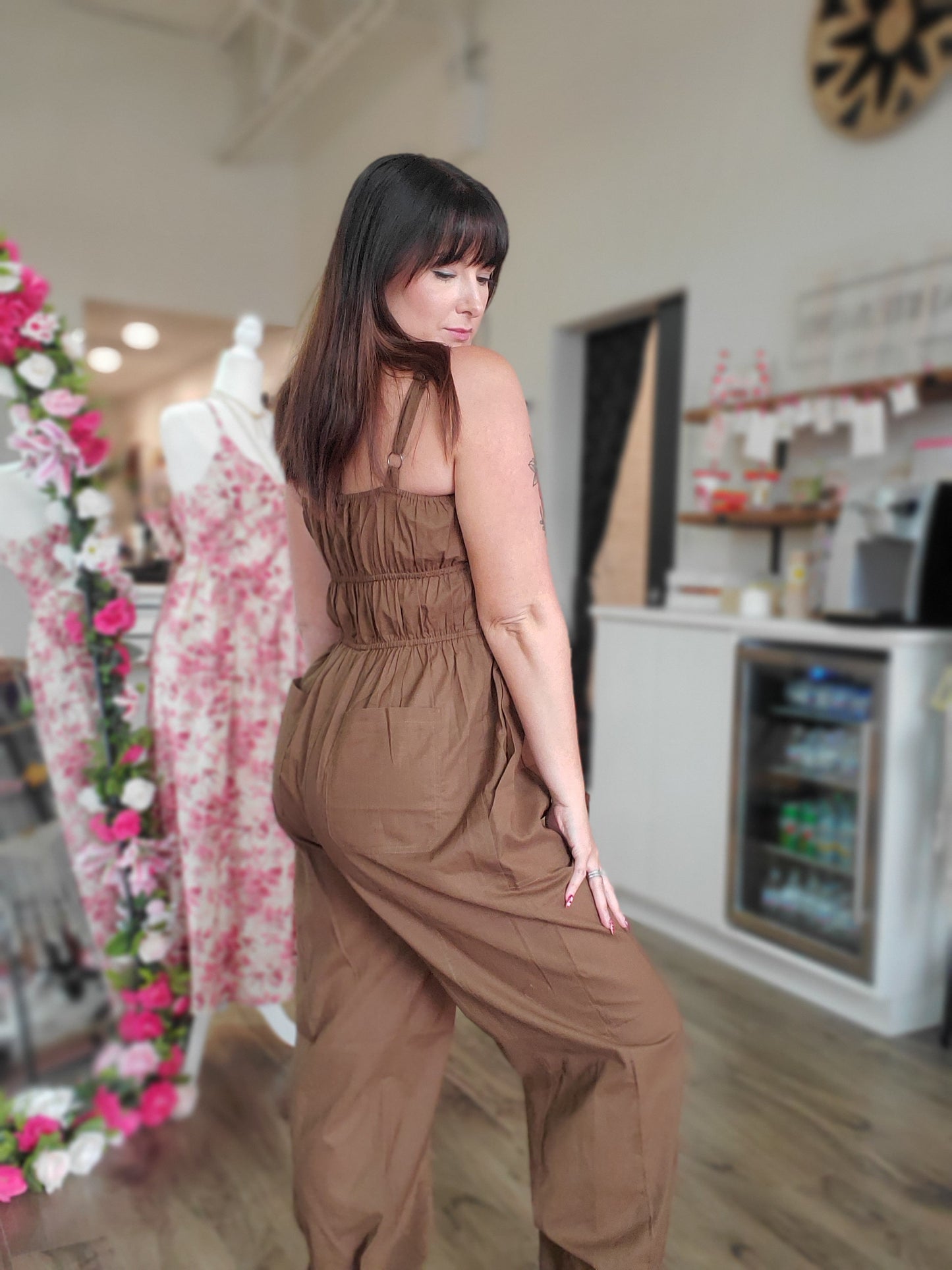 Ruched Top Romper