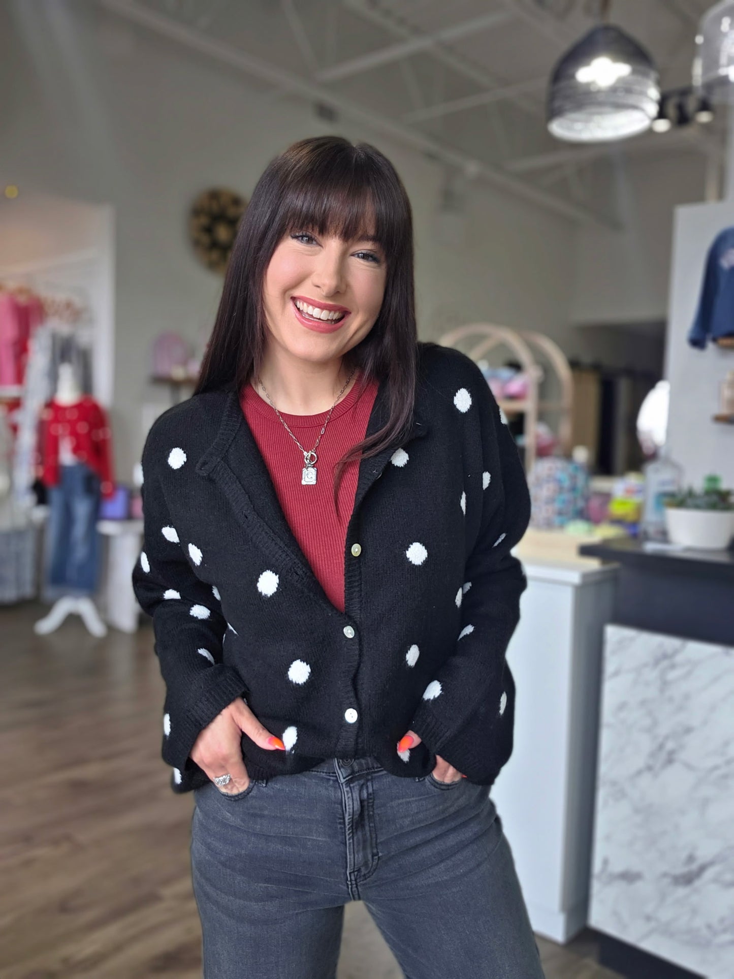 Polka Dot Cardigan