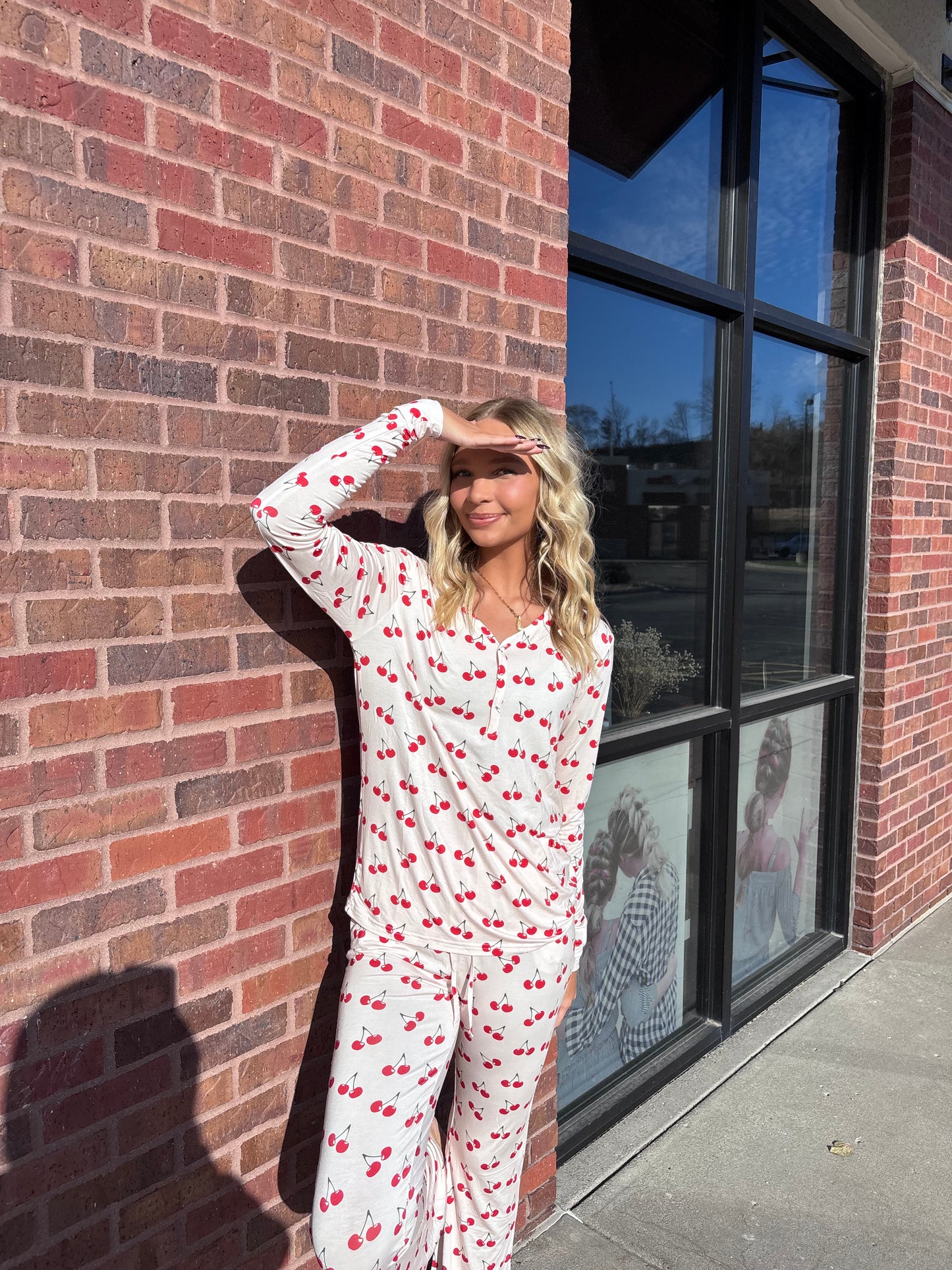 Cherries Women's Bamboo Pajama