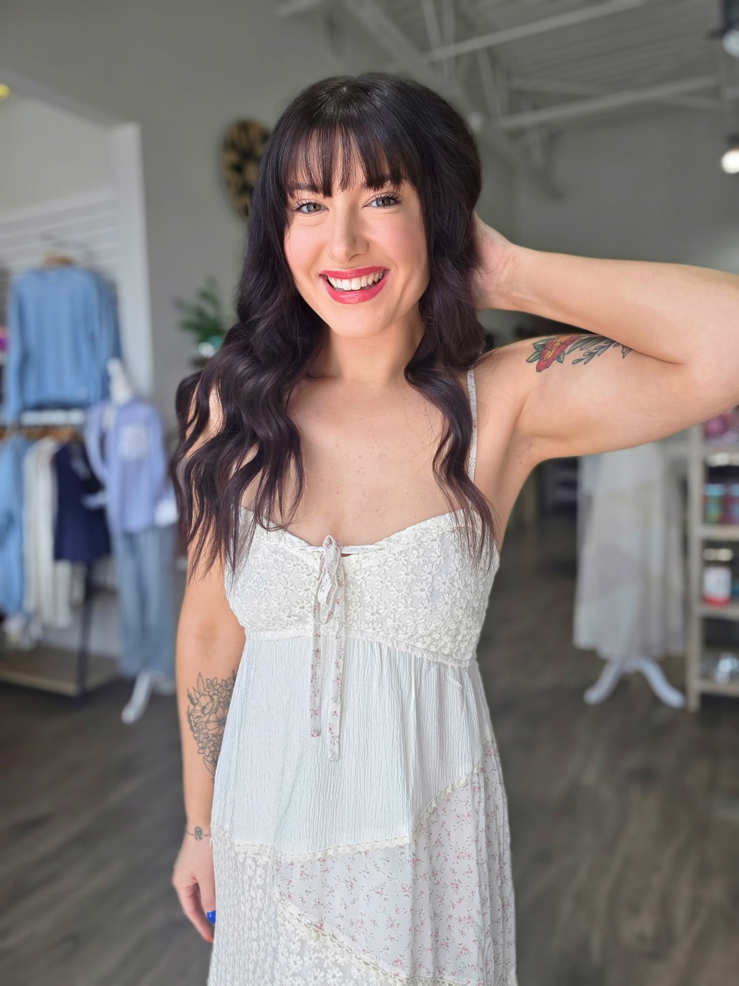 Multi Pattern Maxi Dress