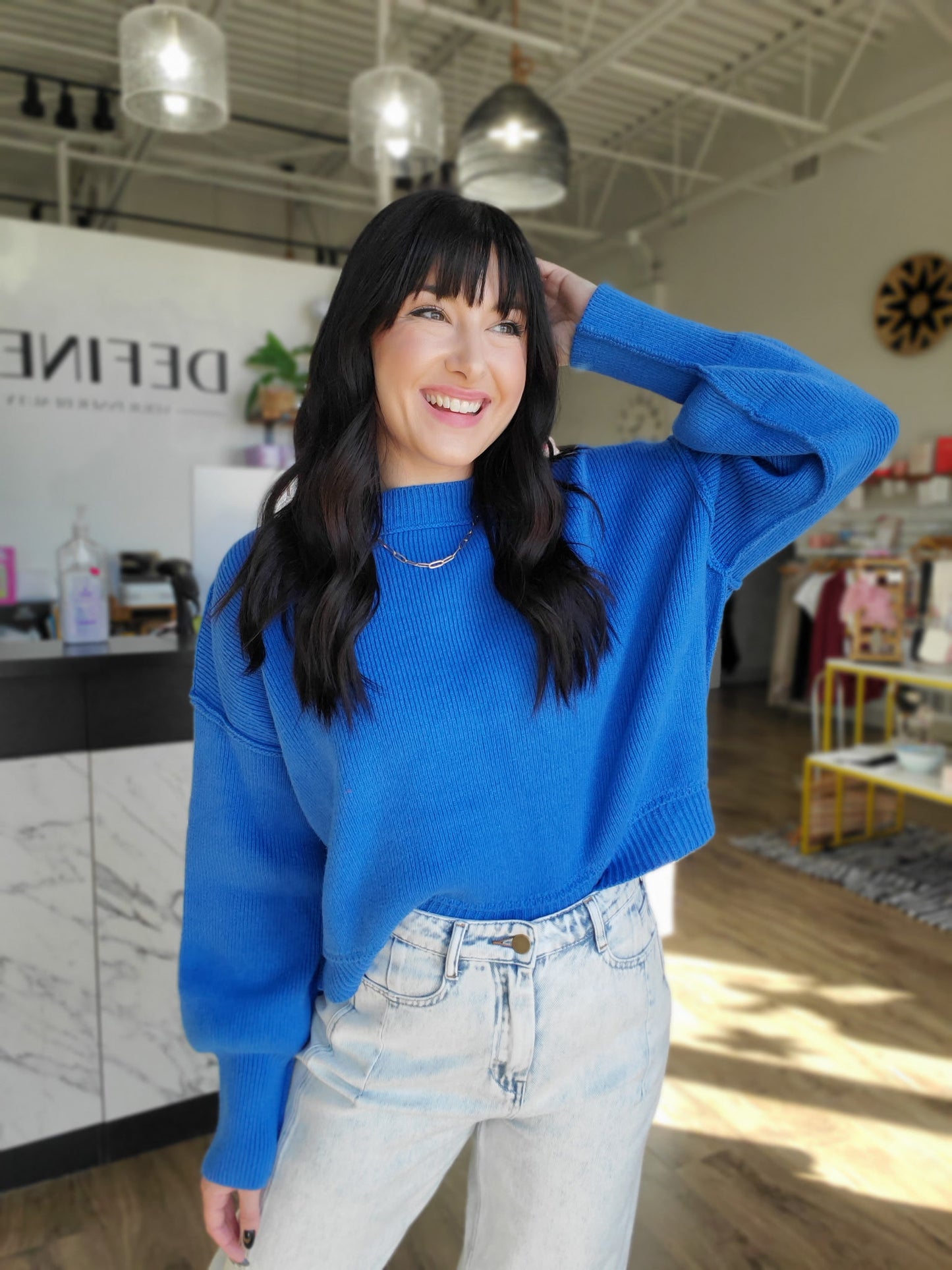 Regina Sweater Cobalt Blue