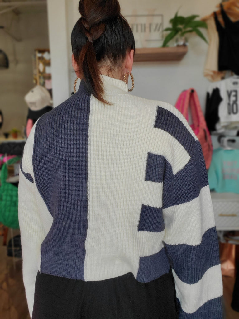 Striped Color Block Sweater