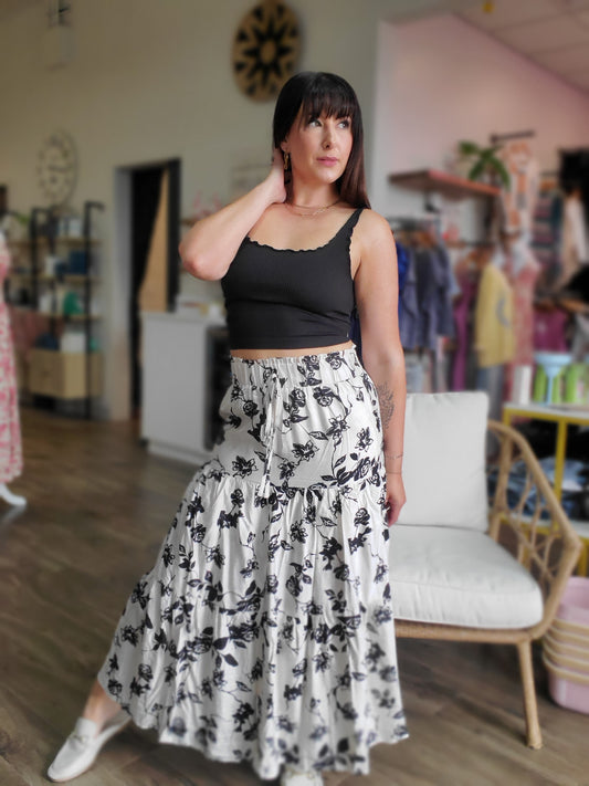 Floral Boho Skirt