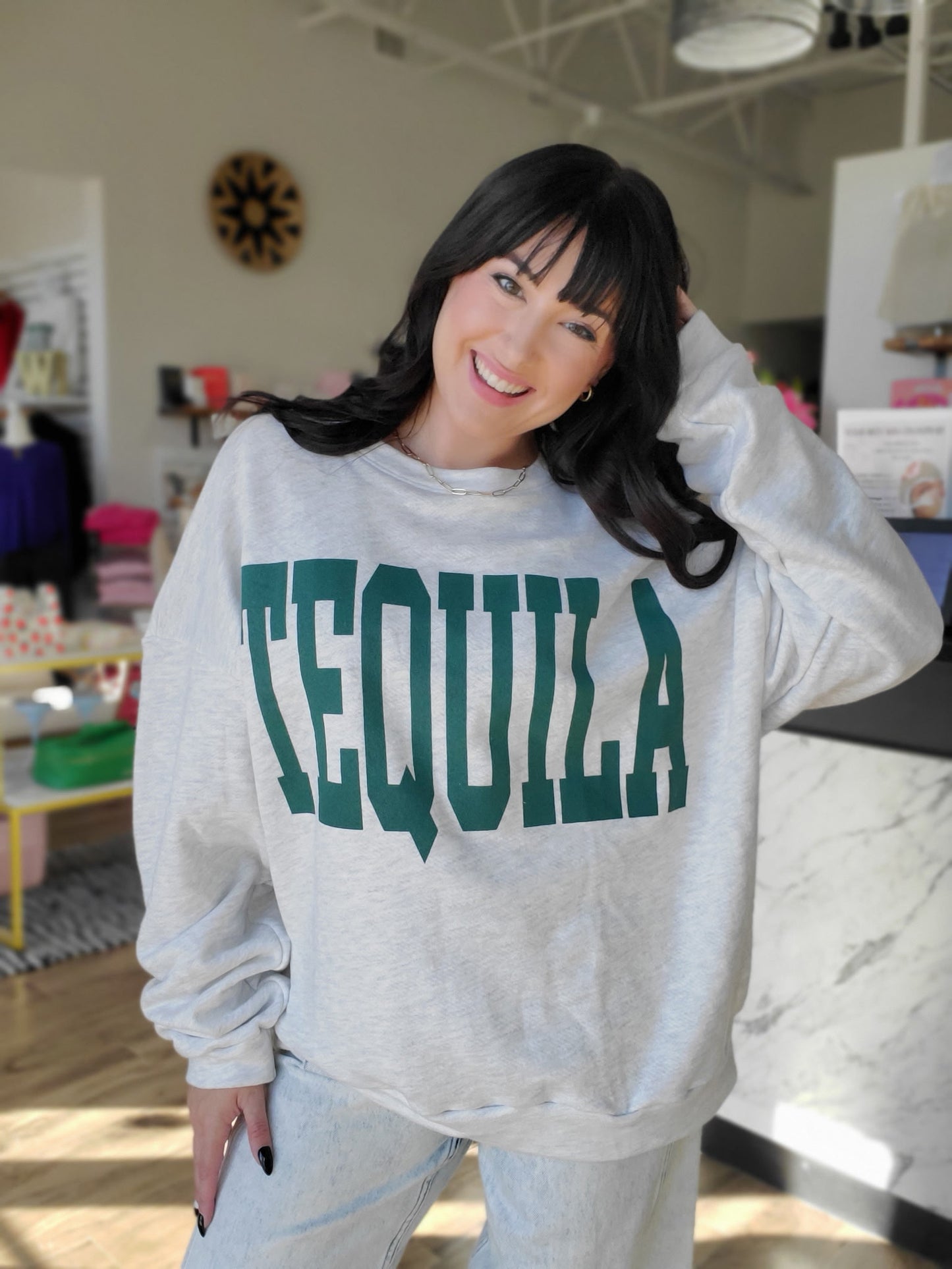 Tequila Graphic Sweatshirt
