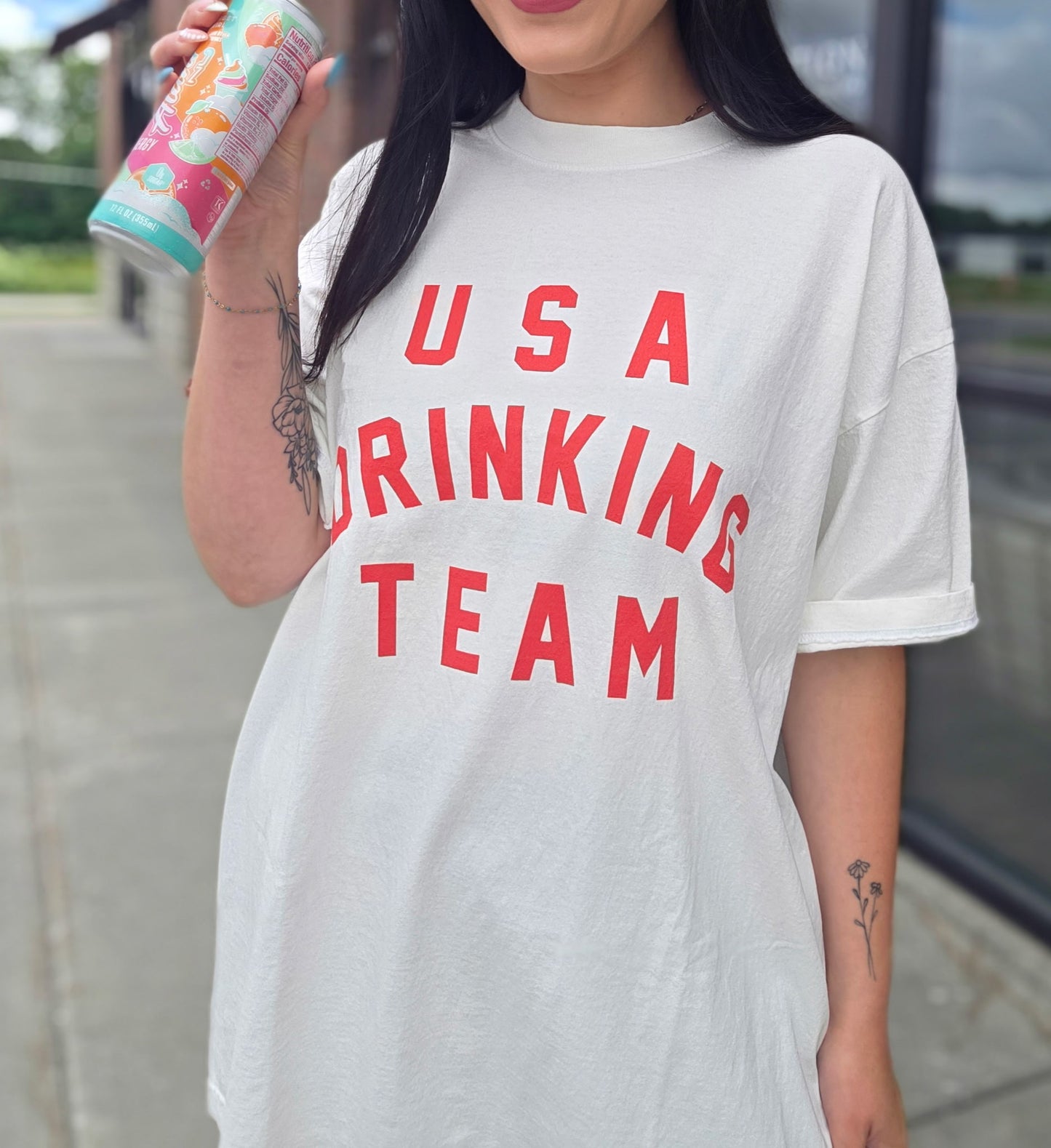 USA Drinking Team Oversized T-Shirt