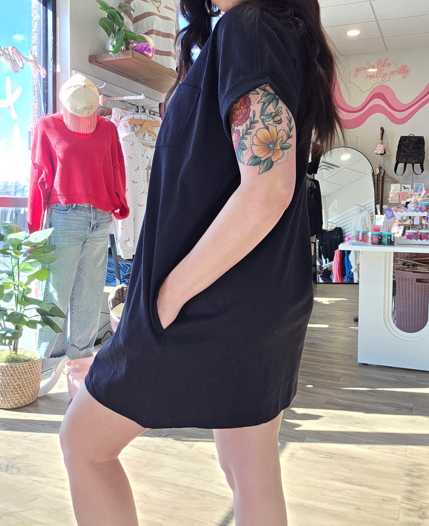 Tshirt Dress w/Pockets