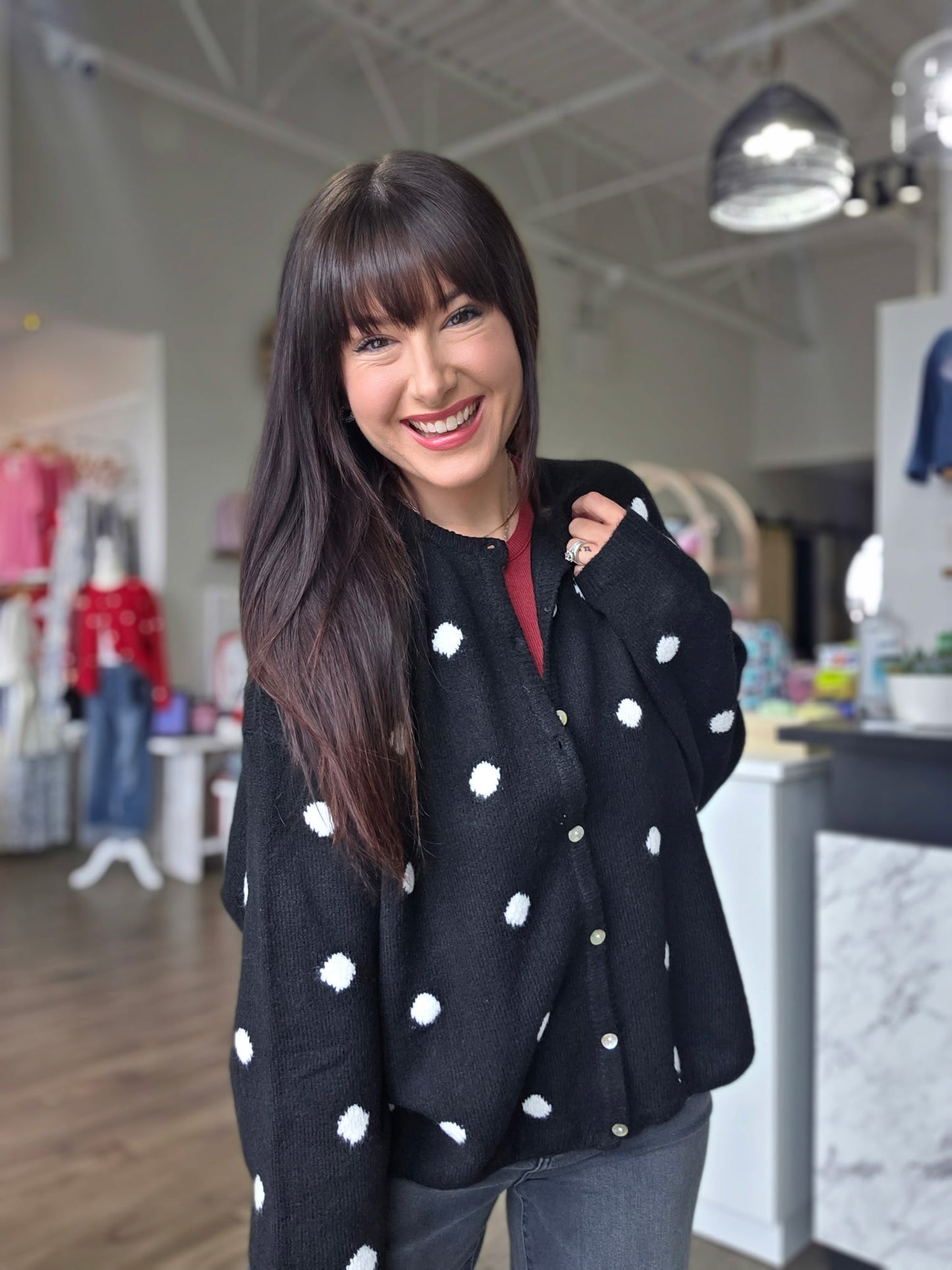 Polka Dot Cardigan
