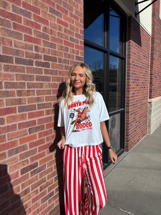 Christmas Vertical Stripe Pants