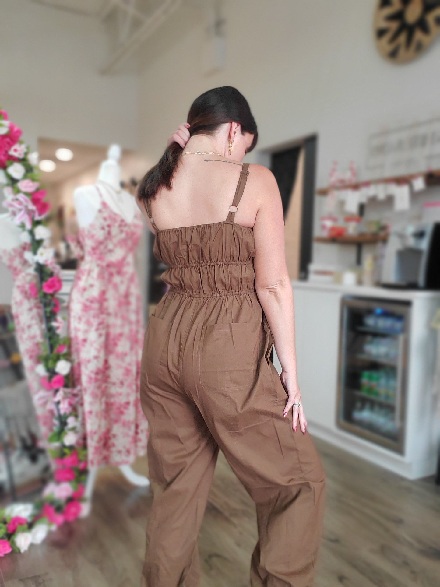 Ruched Top Romper