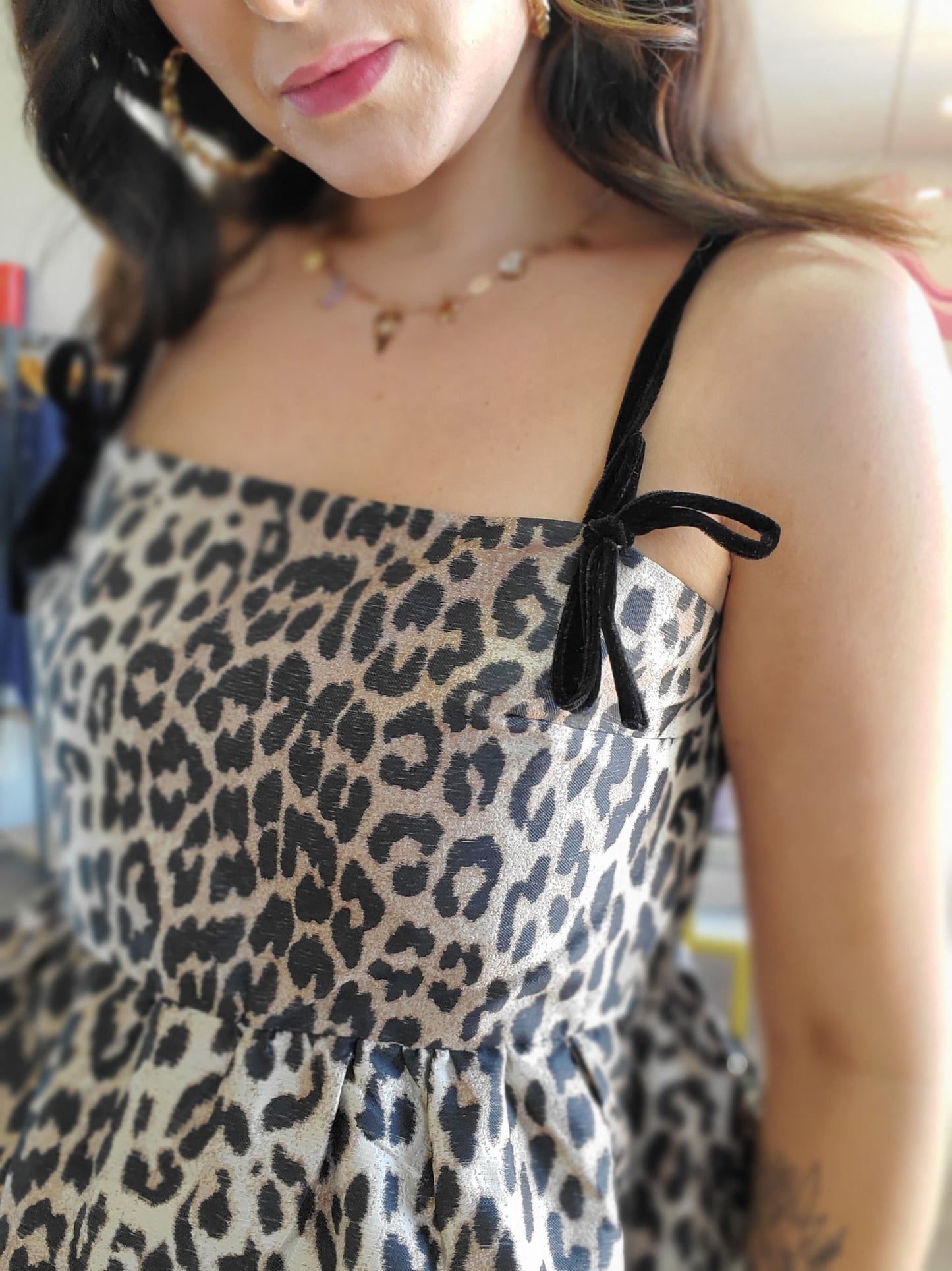 Leopard Baby Doll Top