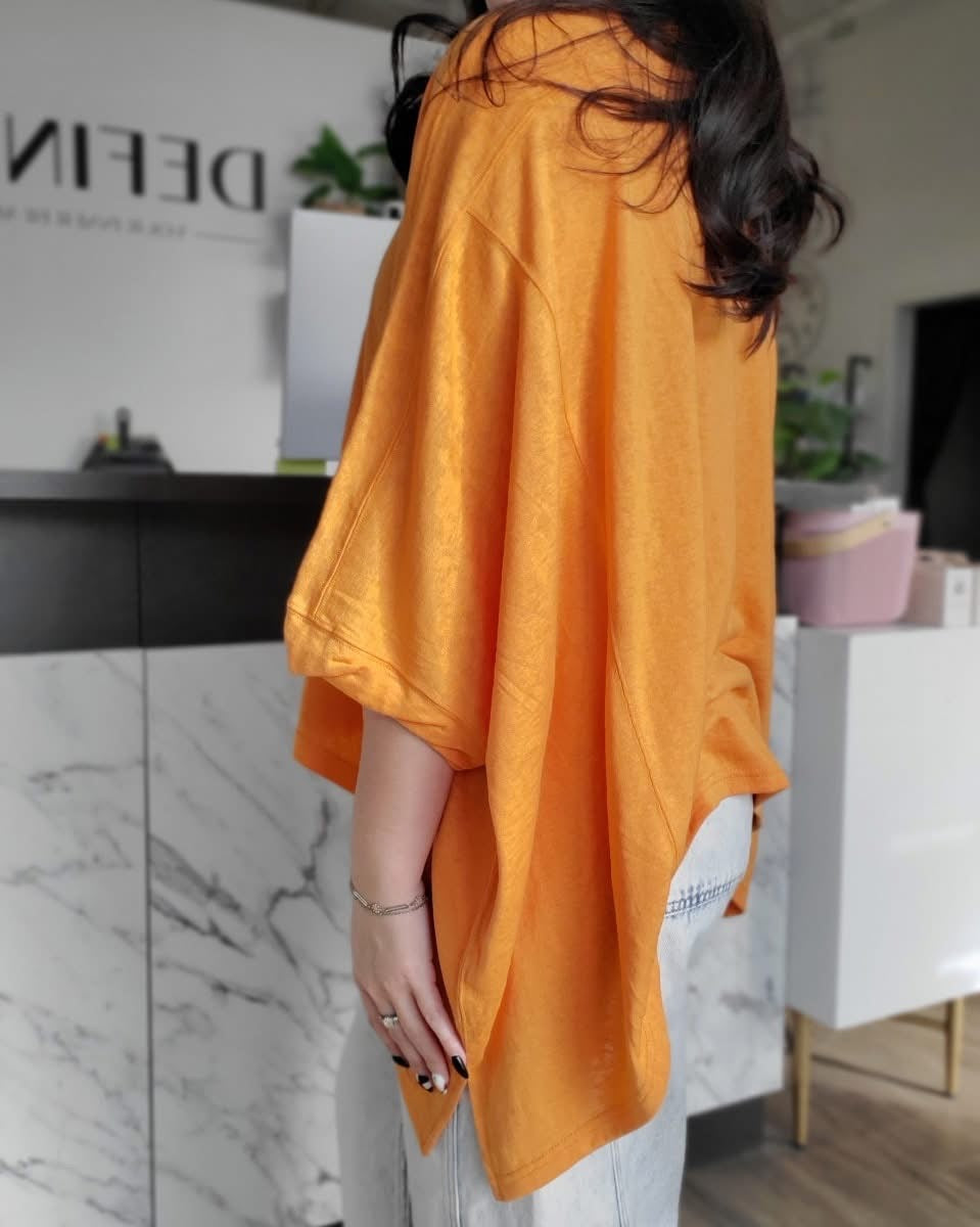 Short Sleeve Batwing Top