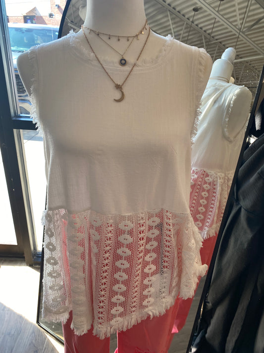 Crochet Hem Tank