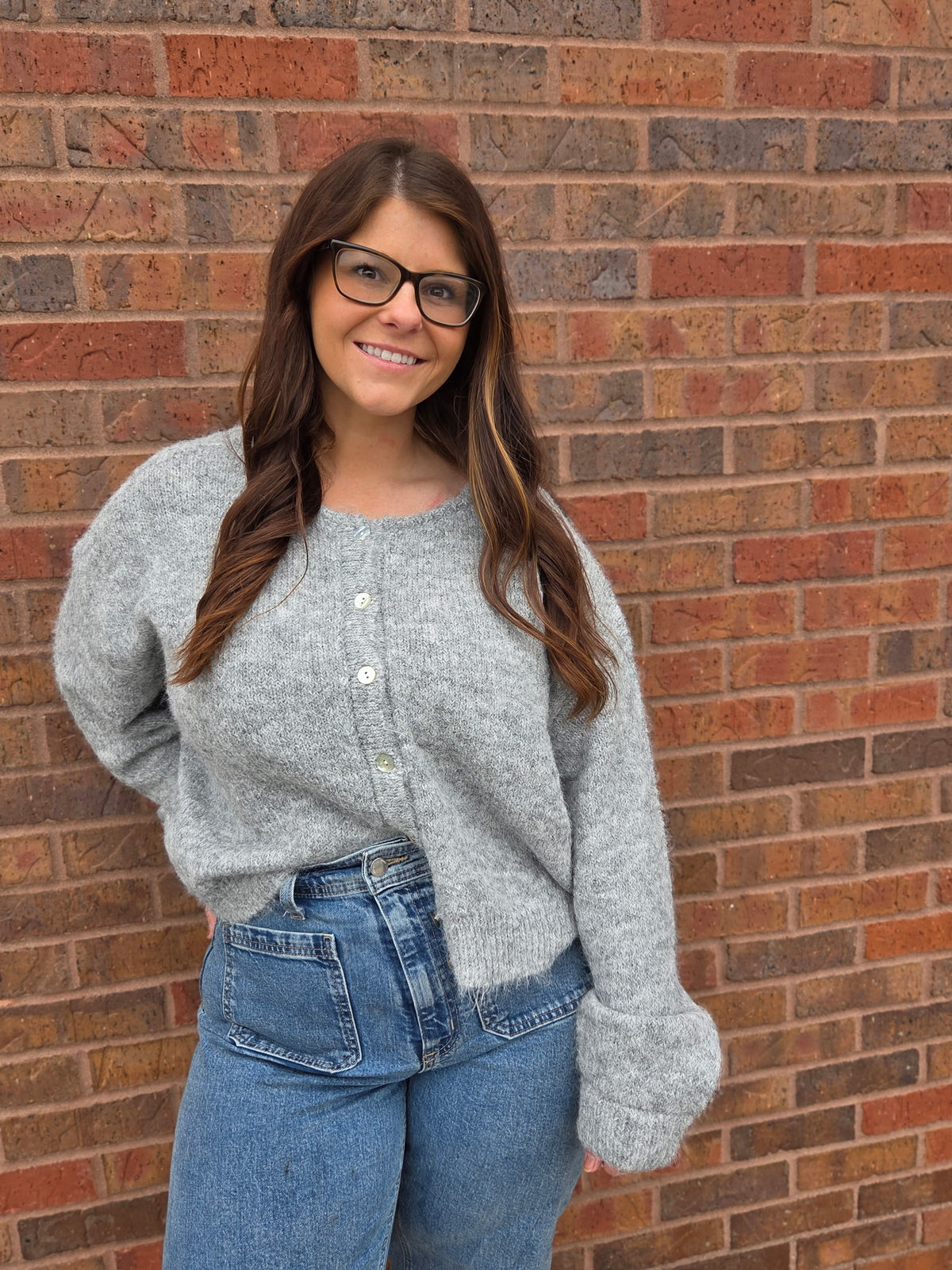 Button Up Knit Cardigan