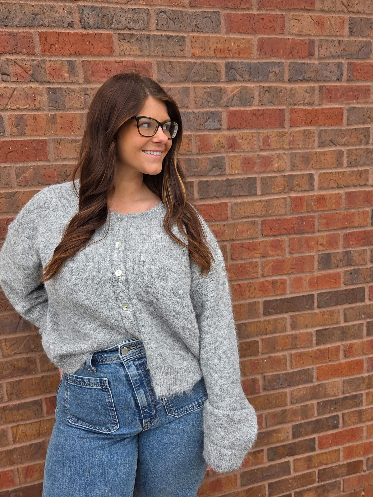 Button Up Knit Cardigan