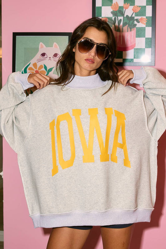 Iowa Reversible Mock Neck Sweatshirt Preorder!