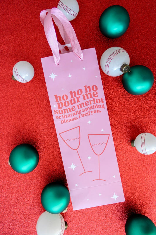 Ho Ho Merlot - Wine Gift Bag