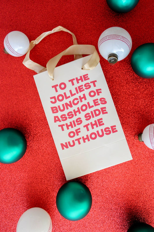 Jolliest Bunch of Assholes - Holiday Gift Bag Small