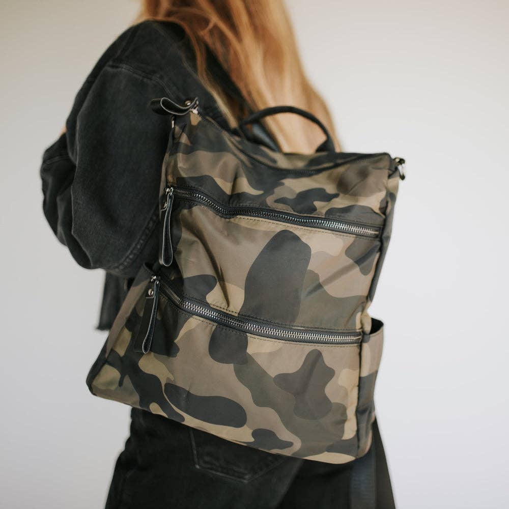 Nori Nylon Backpack-Camo