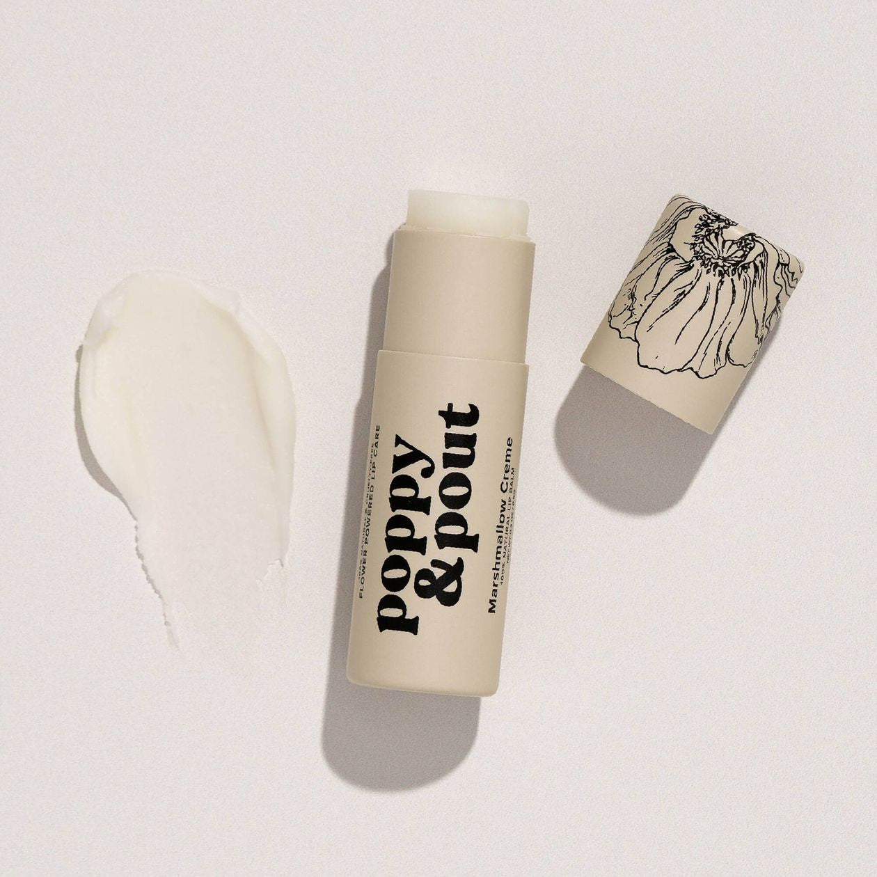 POPPY & POUT  Lip Balm, Marshmallow Creme