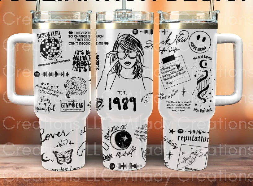 White Ivory 40oz Tumbler