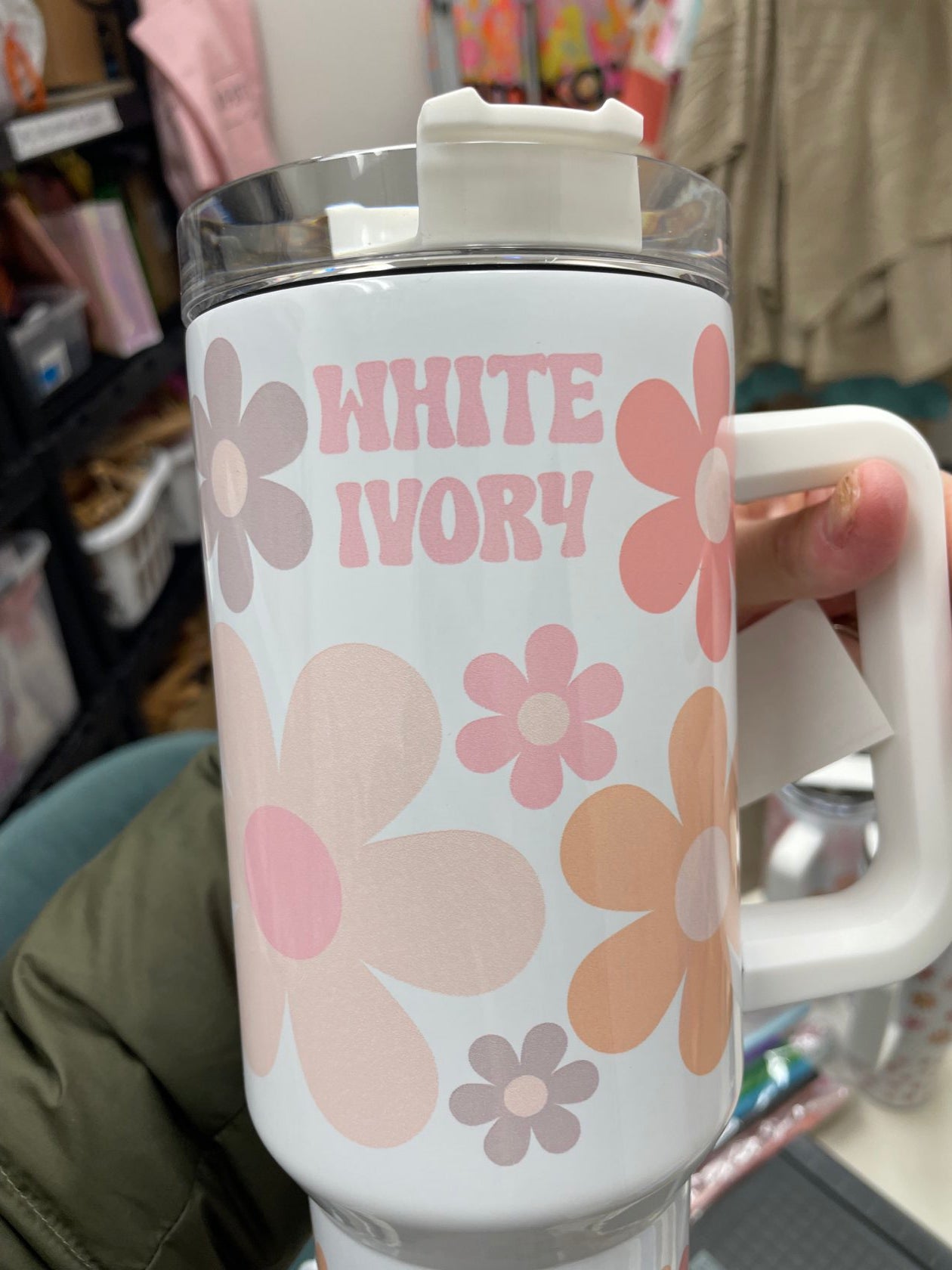 White Ivory 40oz Tumbler